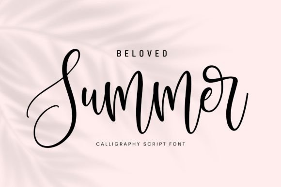 Beloved Summer: The Calligraphy Script Font That Elevates Creative Design