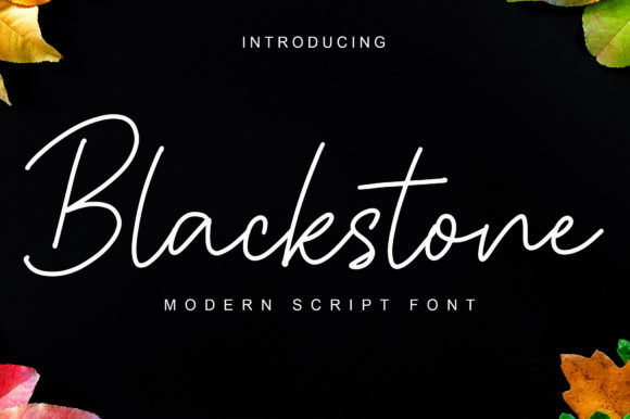 Blackstone: A Script Font for Modern Elegance