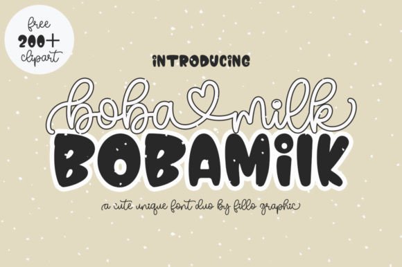 Boba Milk: A Chic Font Pair for Modern Design