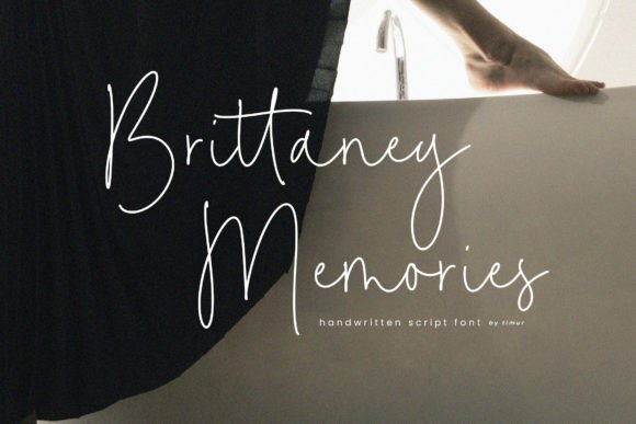 Brittaney Memories: A Handwritten Script Font for Authentic Design