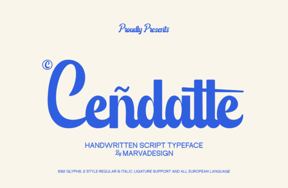 Cendatte: The Bold Handwritten Font for Impactful Design