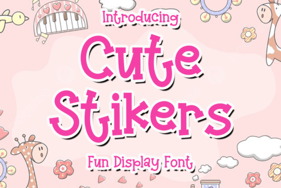 Cute Stikers: Elegant Script for Modern Design