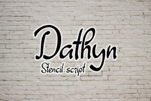 Dathyn: A Unique Stencil Script Font for Modern Design