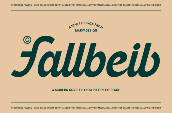 Fallbeil: A Modern Script Font for Bold Branding