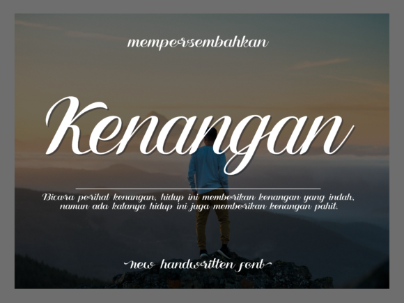 Kenangan: A Script Font That Brings Creative Ideas to Life