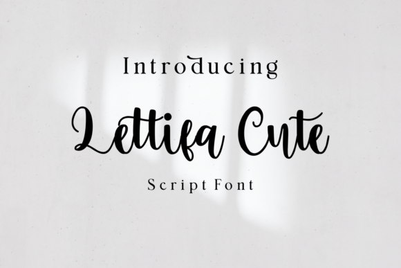 Lettifa Cute: A Script Font for Festive and Elegant Design Projects