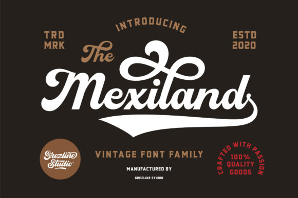 Mexiland: A Daring Script Font for Bold Visual Design