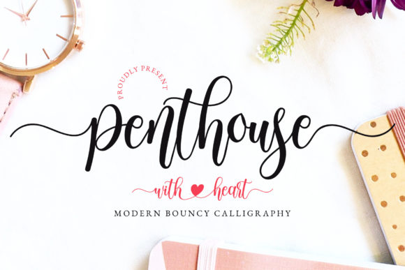 Penthouse: A Bouncy Script Font for Elegant Design