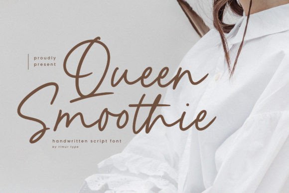 Queen Smoothie: Elegant Script for Creative Design