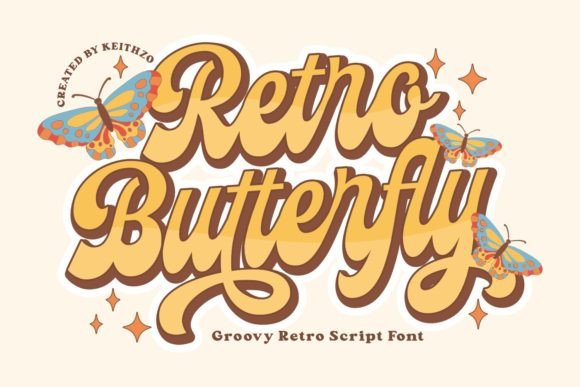 Retro Butterfly: Injecting Groovy Vitality into Modern Design