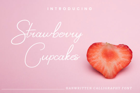 Strawberry Cupcakes: A Playful Script for Modern Design